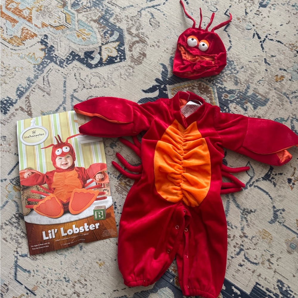 Lil' Lobster infant Costume - Red and Orange